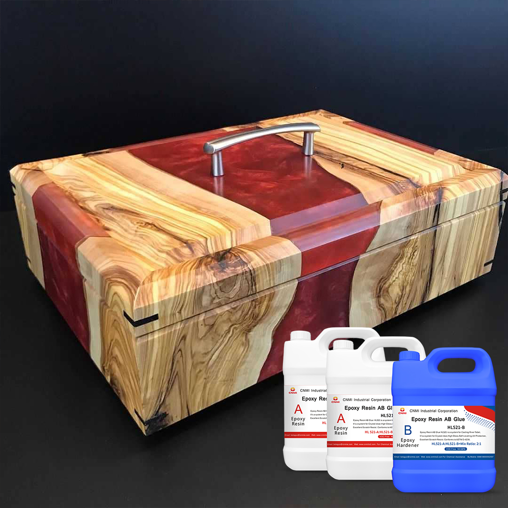  HL521 3 Gallonen Kit River Tisch Epoxidharz Holzm&ouml;bel Epoxidharz UV-Schutz