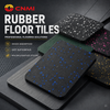 Tapis en caoutchouc de salle de sport absorbant les chocs de 25 mm, rev&ecirc;tement de sol antid&eacute;rapant | CNMI