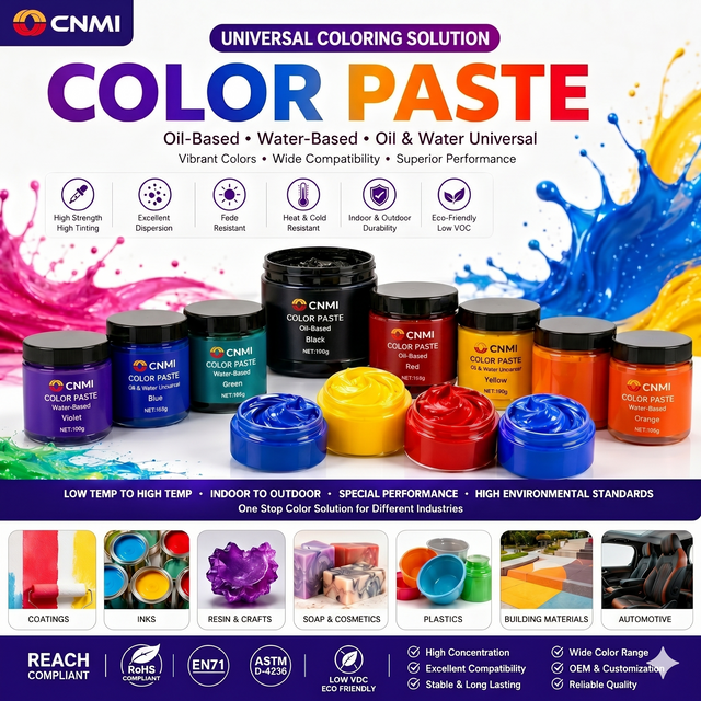 Universelle Farbpaste, hochkonzentriertes Pigment f&uuml;r Kunstharz-Bodenbeschichtungen | CNMI